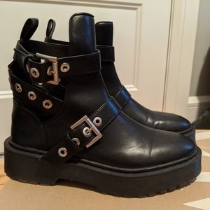 Zara biker straps boots